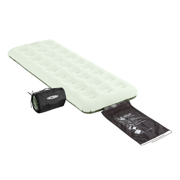Individual (twin) Coleman Quickbed with built-in Wrap "N' Roll storage system.