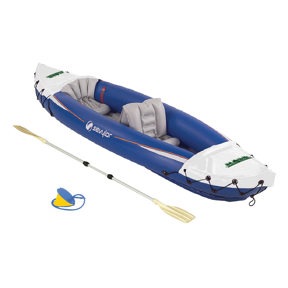 Sevylor SEVYLOR INFLATABLE TWO MAN KAYAK NEW IN BOX WITH PADDLE 