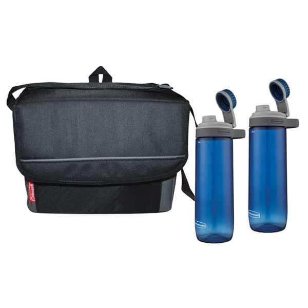 Chug & Chill Package with one 18-can Collapsible Soft Cooler and two Chug Hydration Bottles
