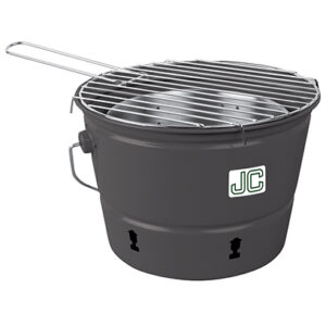Gray Charcoal Party Pail with Full Color Decal