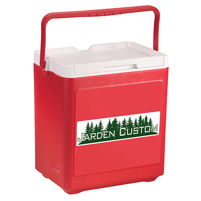 Red 18 Qt Cooler - Decal