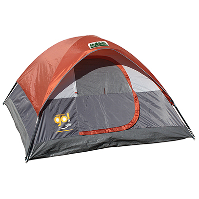 Orange/ Gray 7x7 Go! 3-Person Dome Tent with Full Color Transfer