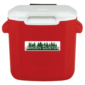 Red 16 Qt Wheeled Cooler - Decal