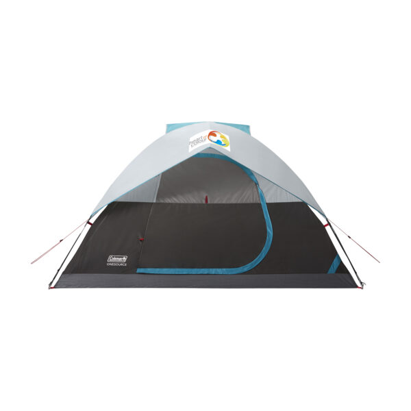 Grey 4-Person Coleman Onesource Dome Tent with full color transfer.