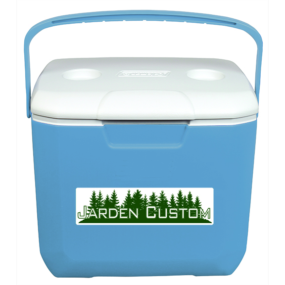 30 Qt Cooler in extreme blue with decal