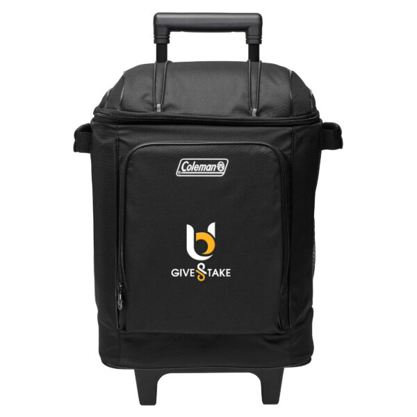 Coleman Black Chiller 42-Can Soft Wheeled Cooler with embroidery